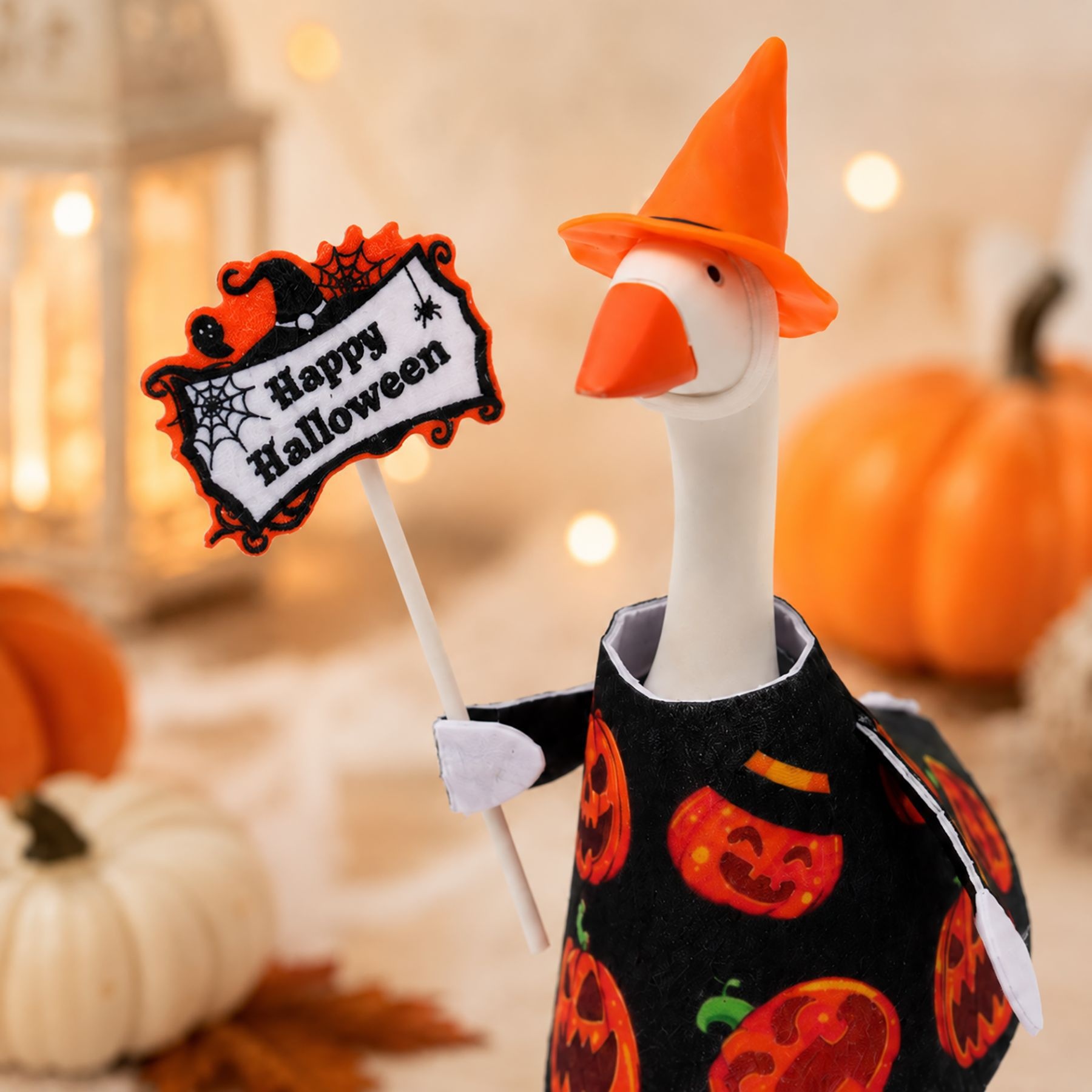 New Porch Goose Halloween Hanging Ornament, Pumpkin Ghost & Skull Design, Ghost Festival Home Party Mini Decor Pendant - Image 5