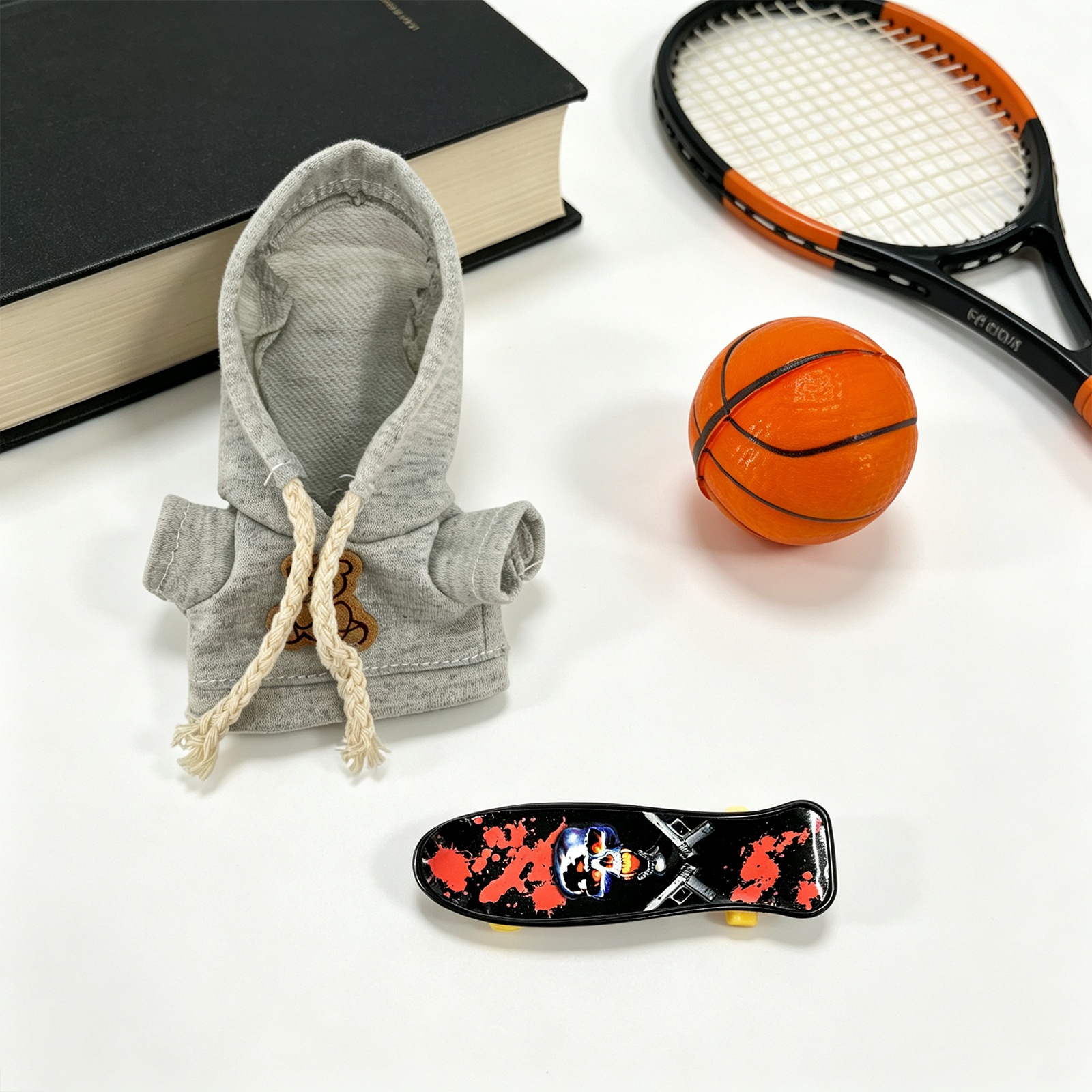 7 Inch Porch Goose Sporty Outfit Set, Skate Tennis Costume for Mini Desktop Goose Statue - Image 5