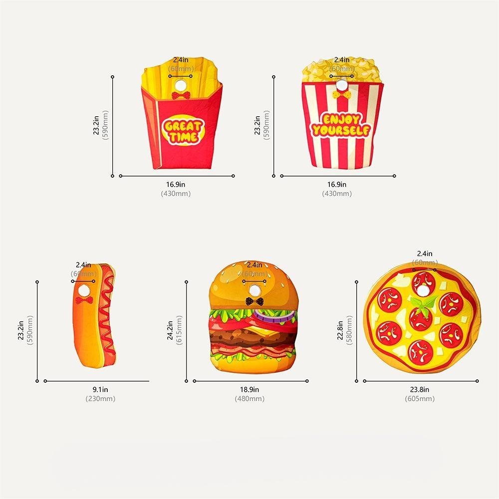 New Porch Goose Outfit, Fast Food Cosplay Series, Hamburger Pizza French Fries Popcorn Hot Dog Costume for Porch Goose - Image 4