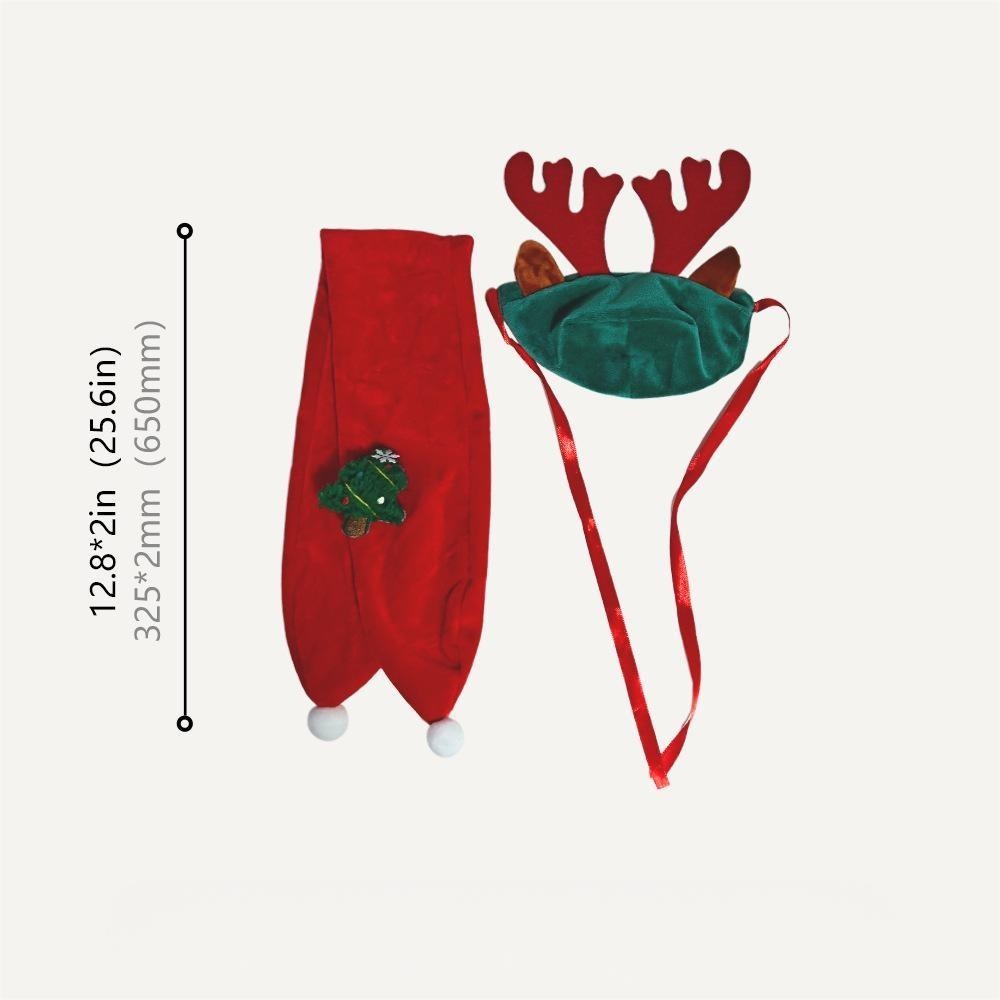 New Christmas Porch Goose Outfit, Reindeer Knit Costume for Large White Goose Statue - Image 4
