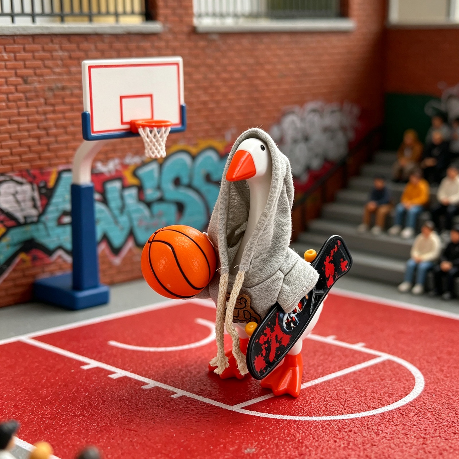 7 Inch Porch Goose Sporty Outfit Set, Skate Tennis Costume for Mini Desktop Goose Statue - Image 4