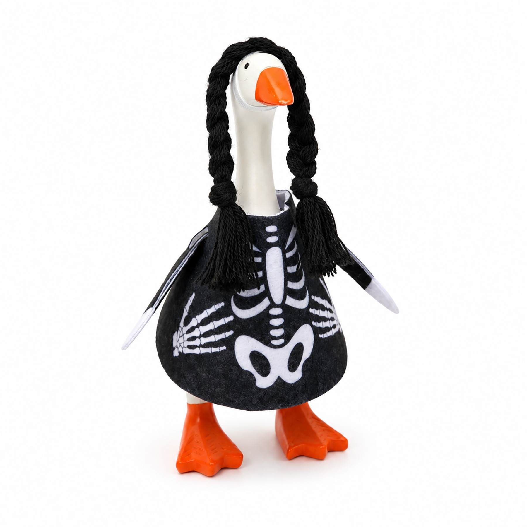New Porch Goose Halloween Hanging Ornament, Braided Skull Decor, Ghost Festival Home Party Mini Pendant - Image 3