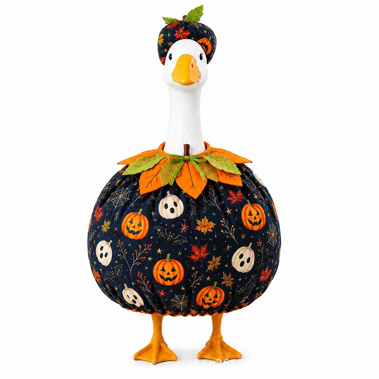 New Porch Goose Costume, Black White Yellow Pumpkin Outfit, Halloween Lawn Garden Decor