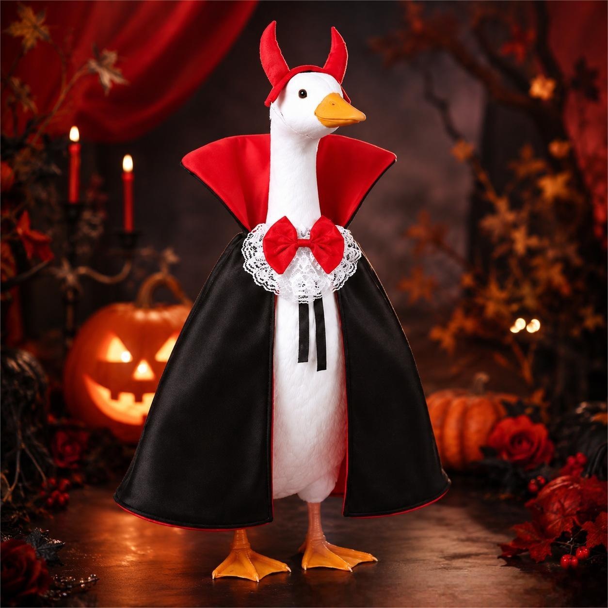 Halloween Baron Costume for 23 Inch Porch Goose, Outdoor Lawn & Garden Decor
