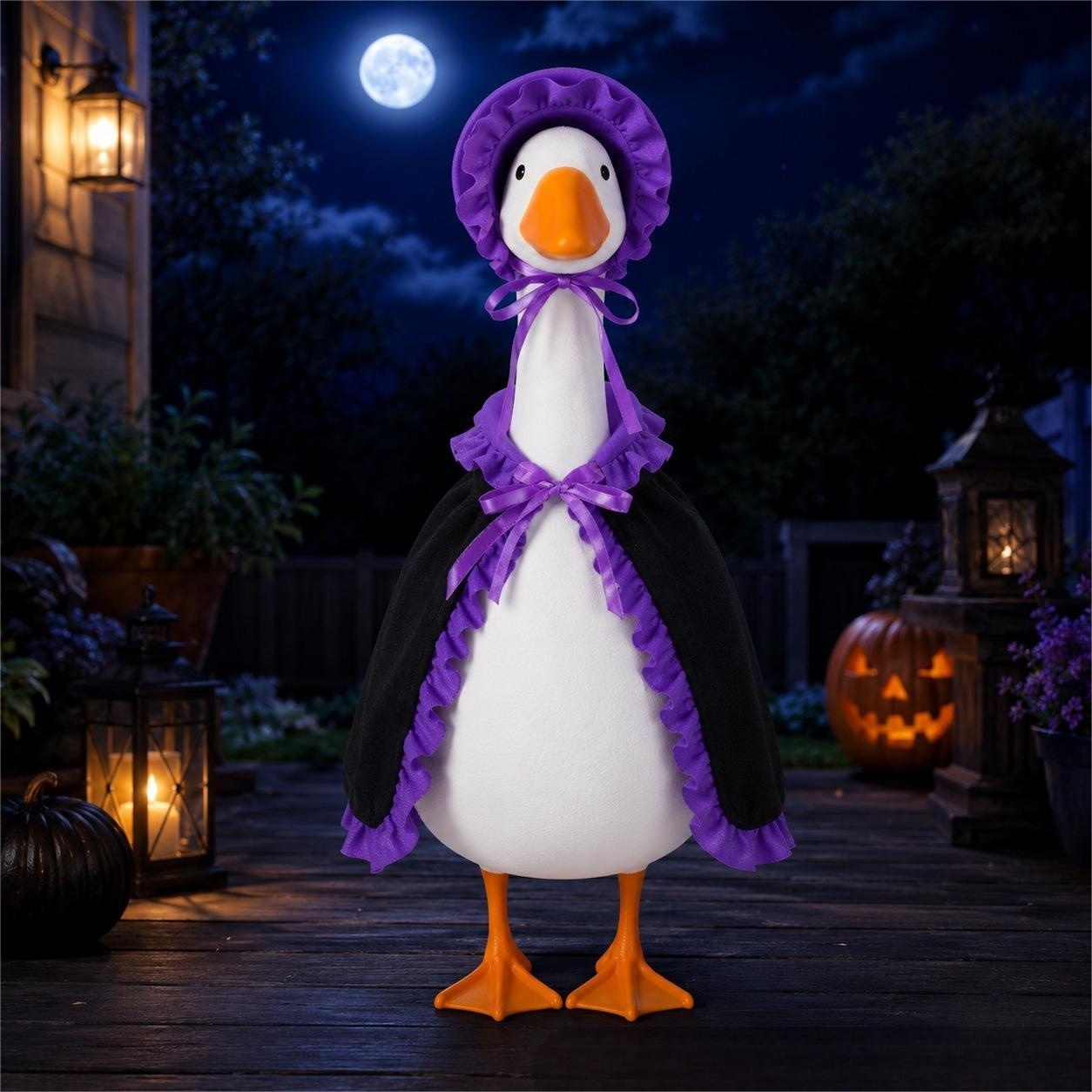 New Porch Goose Costume, Purple Wizard Robe Halloween Outfit, Outdoor Lawn Garden Magic Baron Decor