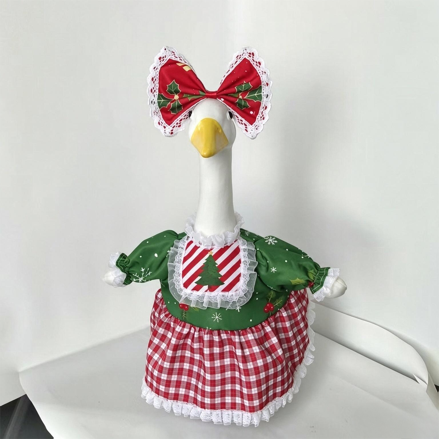 Christmas Lace Skirt Porch Goose Costume, 23 Inch Princess Goose Outfit