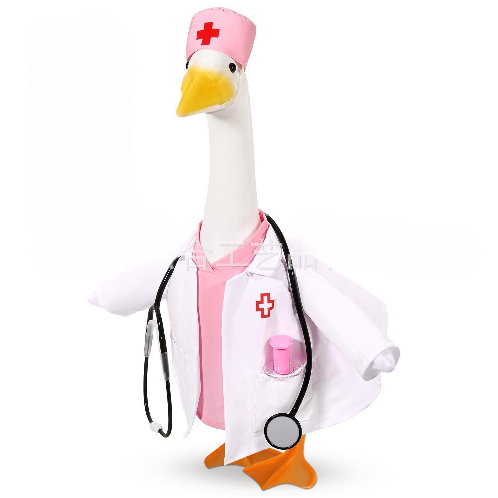 Nurse Week Porch Goose Outfit,23 Inch Nurse Themed Goose Costume