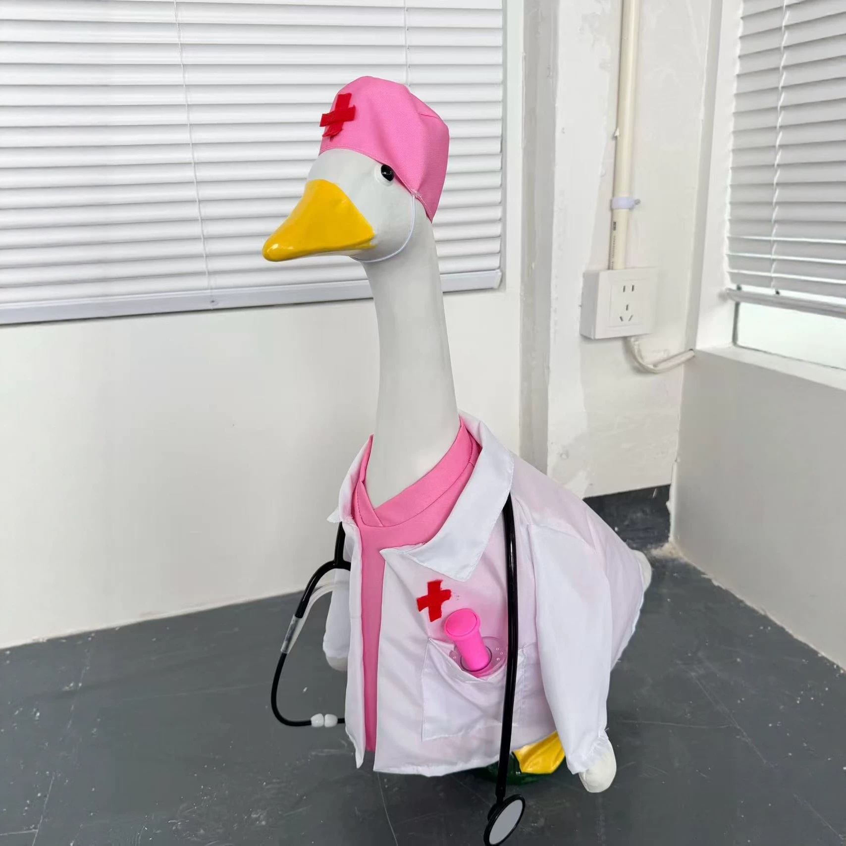 Nurse Week Porch Goose Outfit,23 Inch Nurse Themed Goose Costume - Image 2
