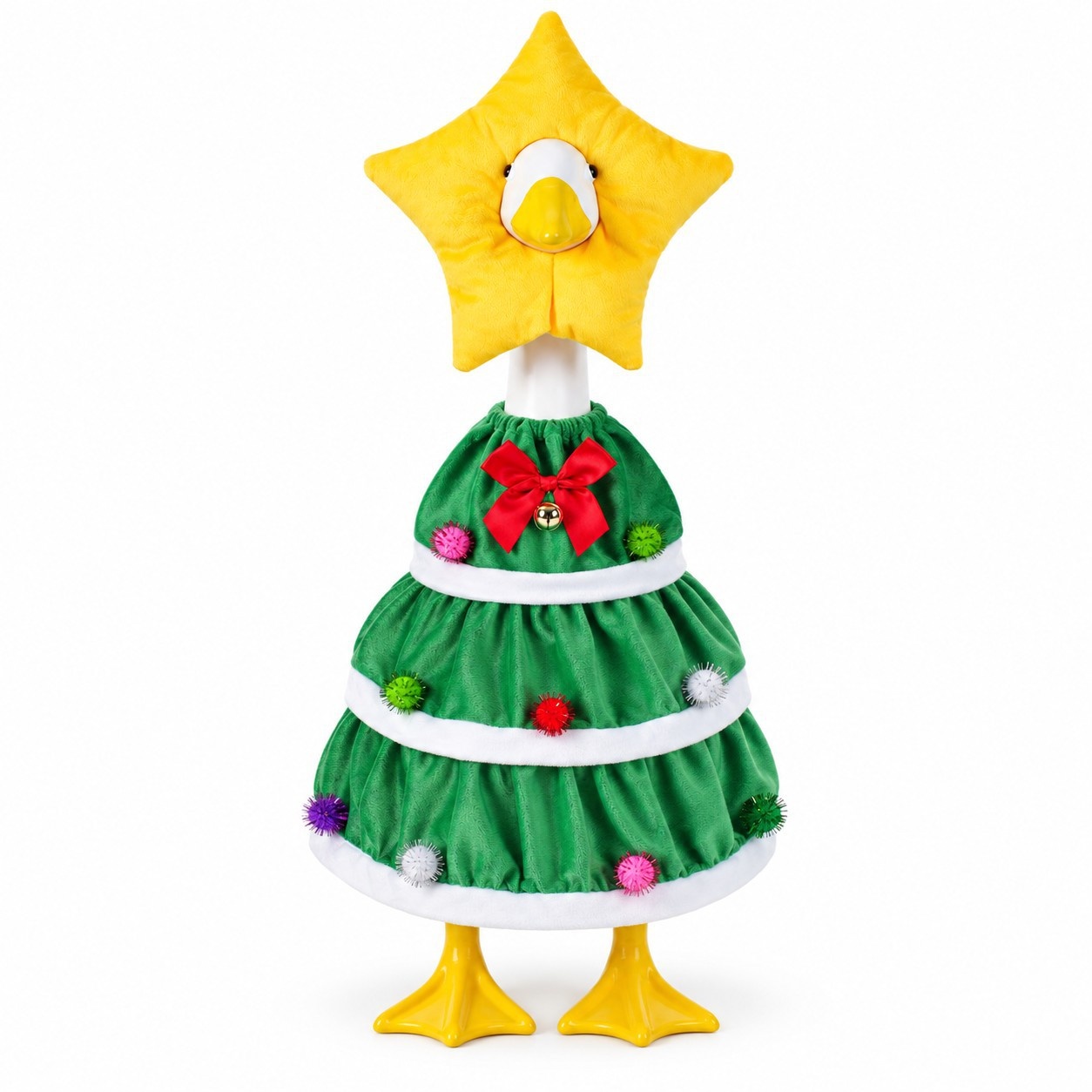 23 Inch Porch Goose Costume, Christmas Moose & Snowman Outfit, Garden Holiday Decoration - Image 2