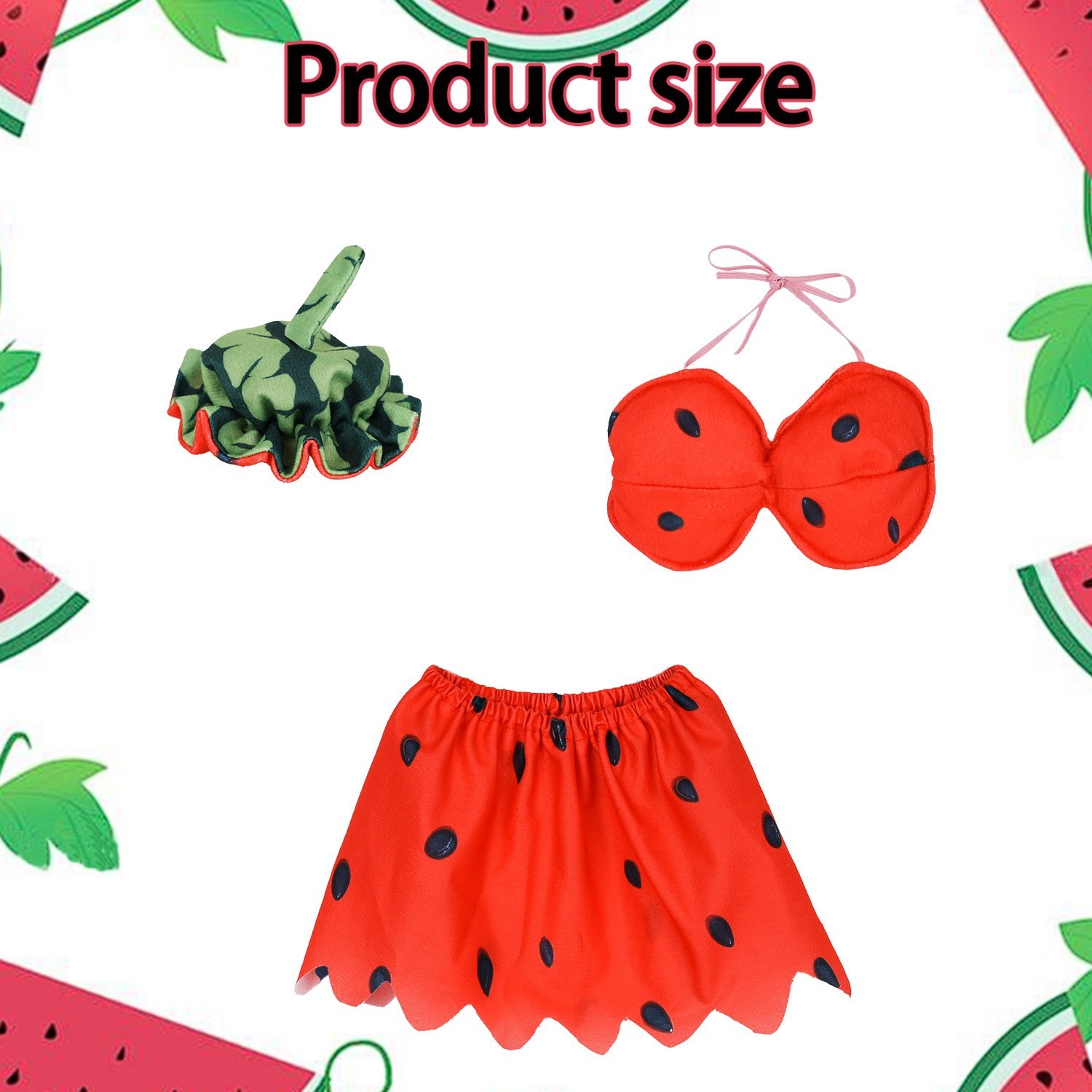 New Porch Goose Costume, Watermelon Bikini Outfit, 23 Inch Yard Lawn Garden Decor - Image 5