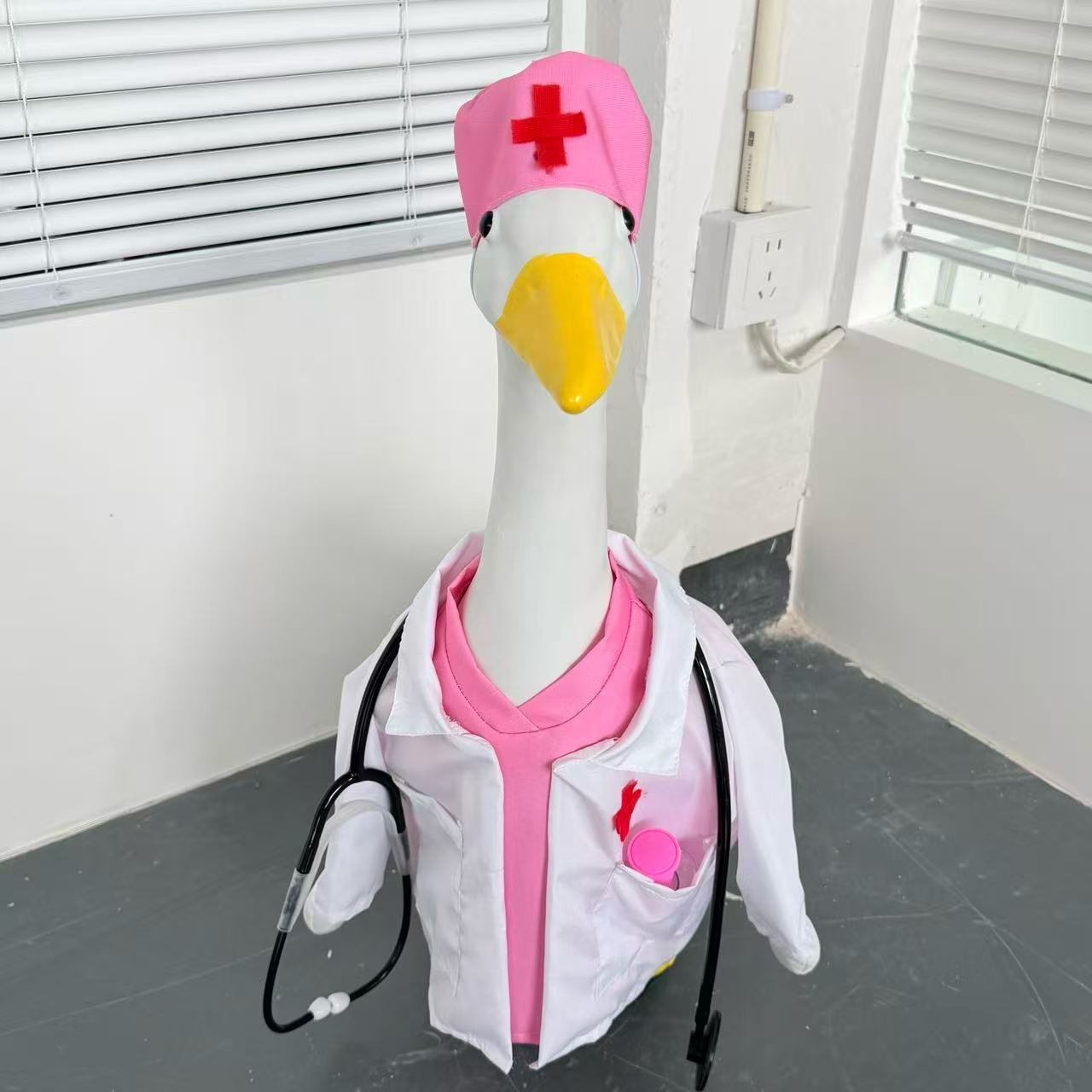 Nurse Week Porch Goose Outfit,23 Inch Nurse Themed Goose Costume - Image 5