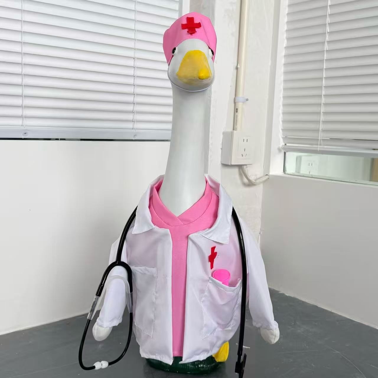 Nurse Week Porch Goose Outfit,23 Inch Nurse Themed Goose Costume - Image 4