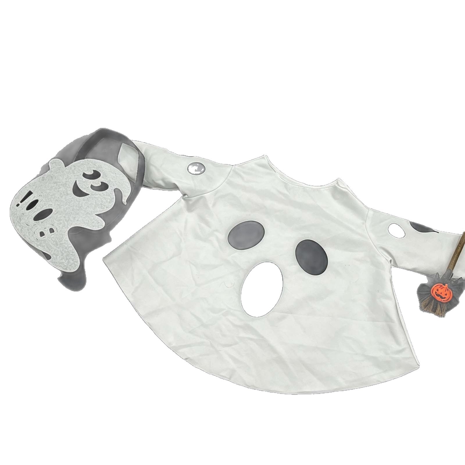 New Halloween White Ghost Porch Goose Costume, Yard Holiday Goose Decor - Image 3