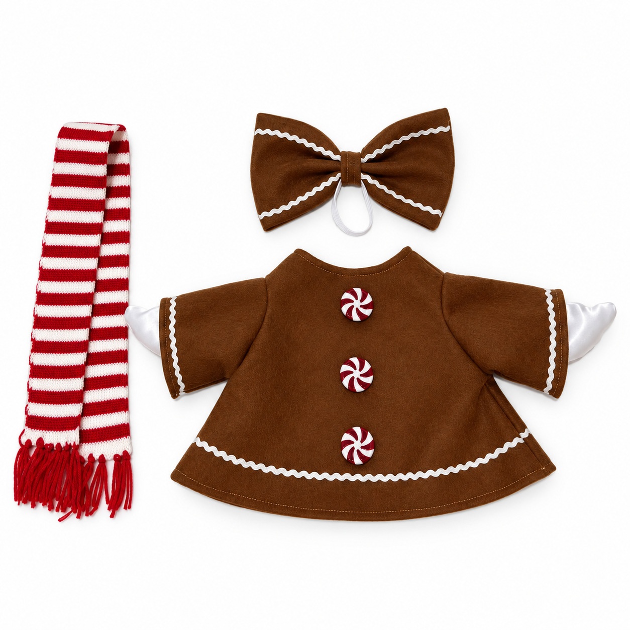 New Christmas Gingerbread Lollipop Dress Porch Goose Costume, Cute Yard Decor - Image 3