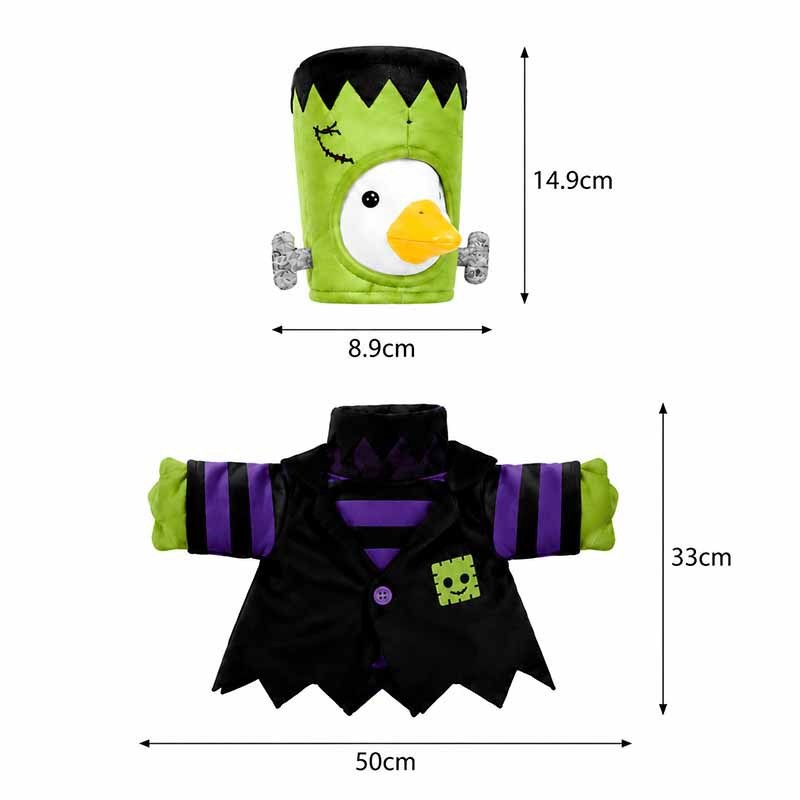 23 Inch Porch Goose Frankenstein Costume, Halloween Goose Outfit, Holiday Decor for Garden Porch - Image 3